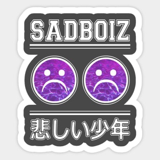 SadBoiz sad emoji Lean Jersey Sticker